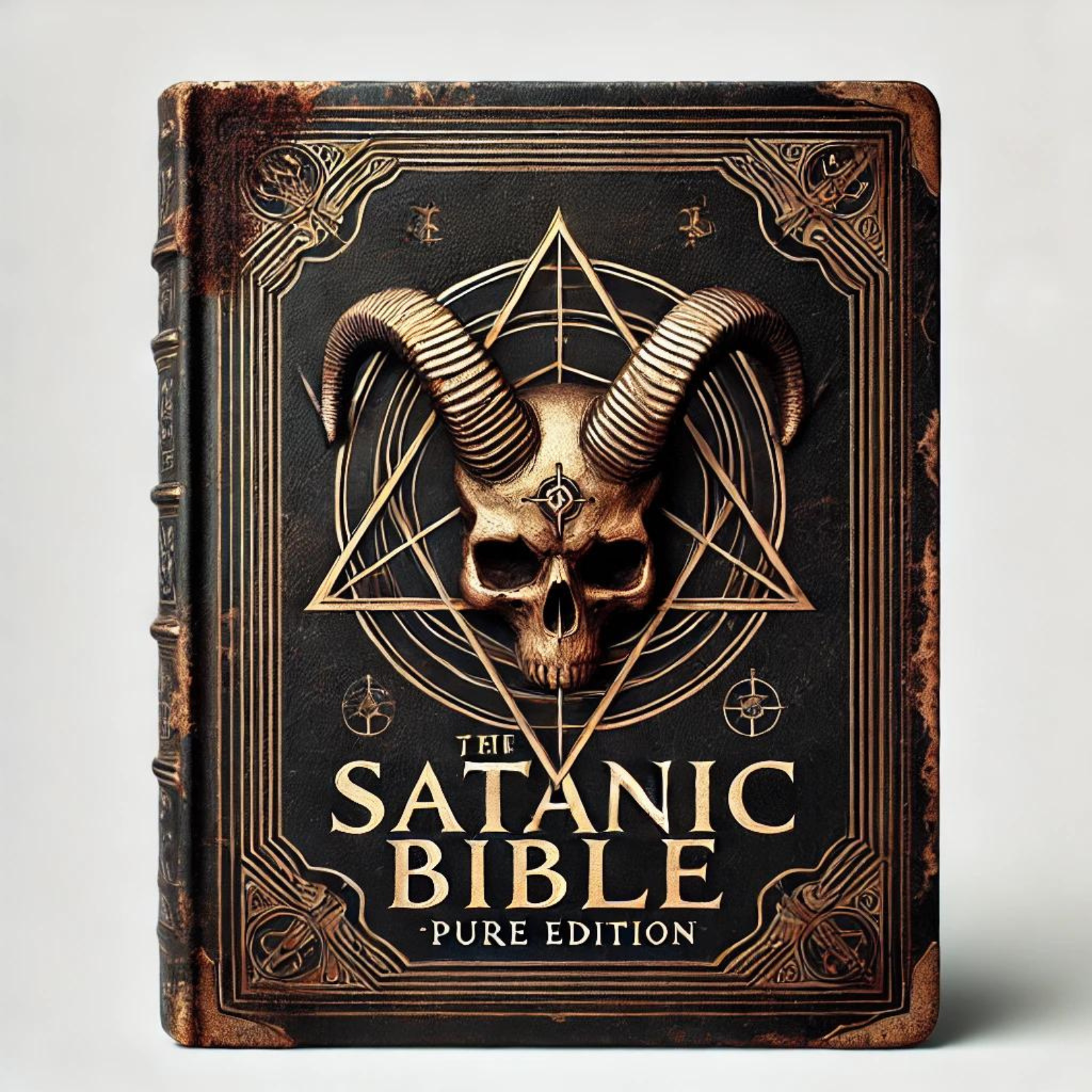 The Satanic Bible Witchcraft Book, Antique Witch Book, Pagan, Devil Worship, Satanism, Luciferianism, Occult Spellbook