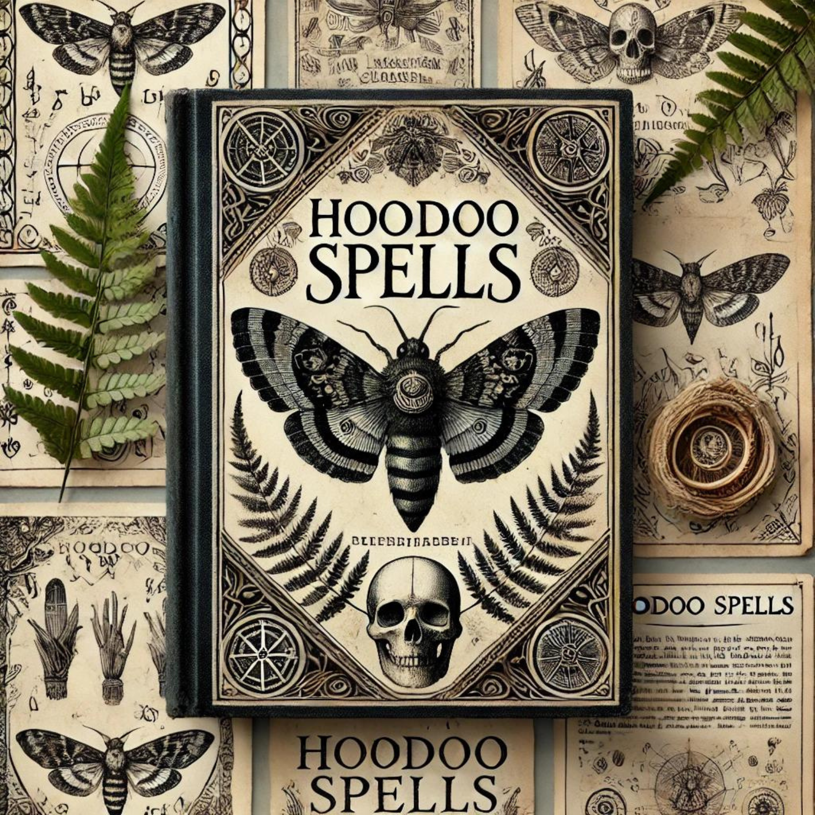 Best Hoodoo Spells, Rare Witchy Spell Book, Book of Shadows, Waite, Wicca Hoodoo Magic Spells, Grimoire, Occult, Pagan, Witch Starter Kit