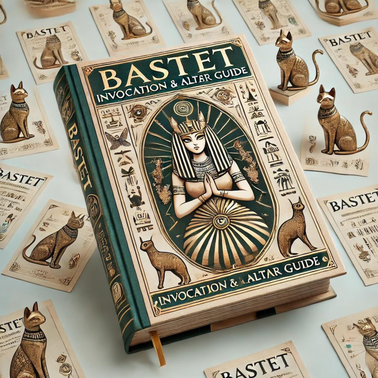 Bastet Altar Guide: Printable Grimoire Pages, Prayer & Invocation Rituals for the Egyptian Goddess Bastet in Wicca Witchcraft