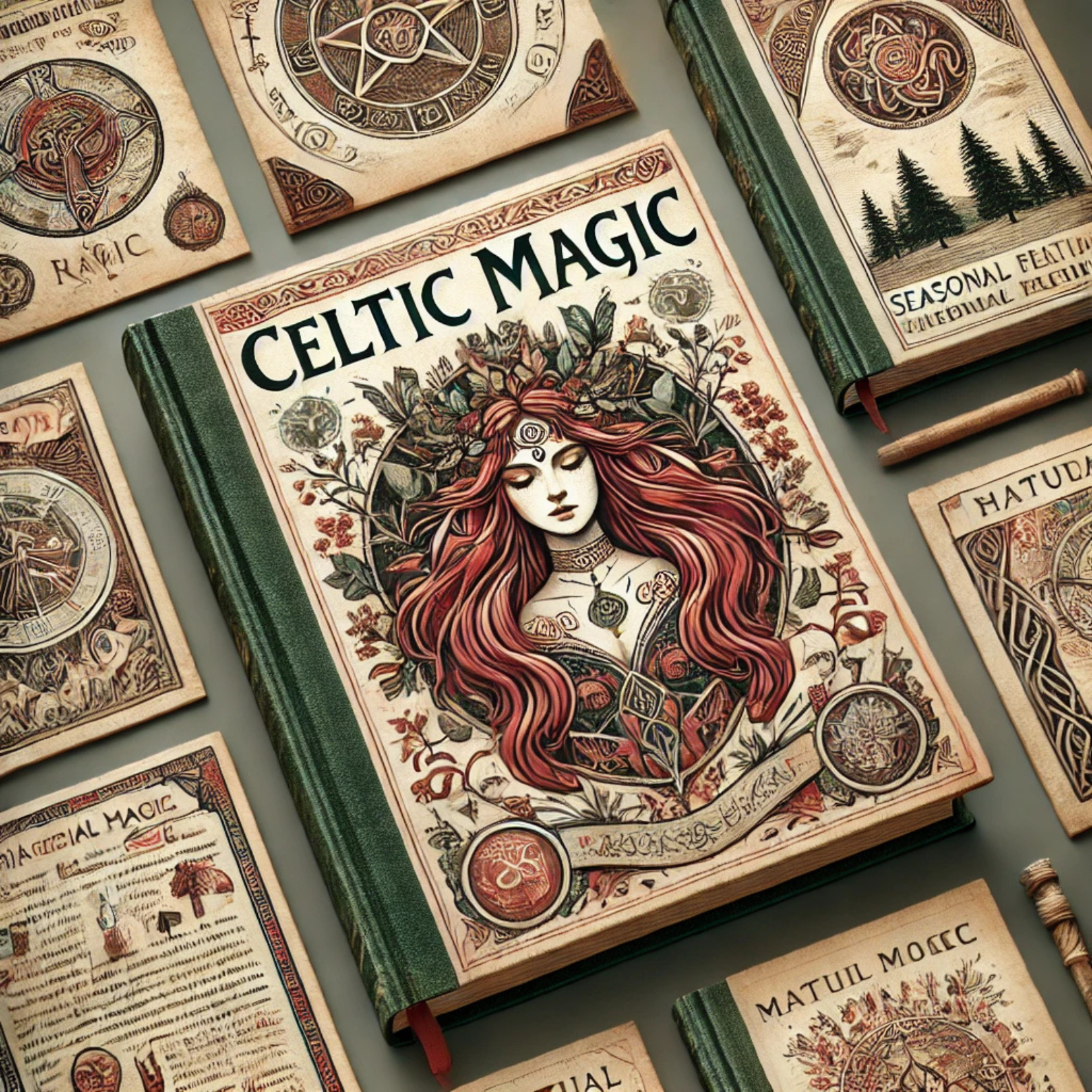 Secret Celtic Magic Grimoire Pages, Wiccan Witchcraft, Book of Shadows, Celtic Rituals, Pagan Witchy BOS Pages