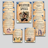 Weather Magic Spells Bundle: Printable Book of Shadows Pages for Beginner Witches and Pagans