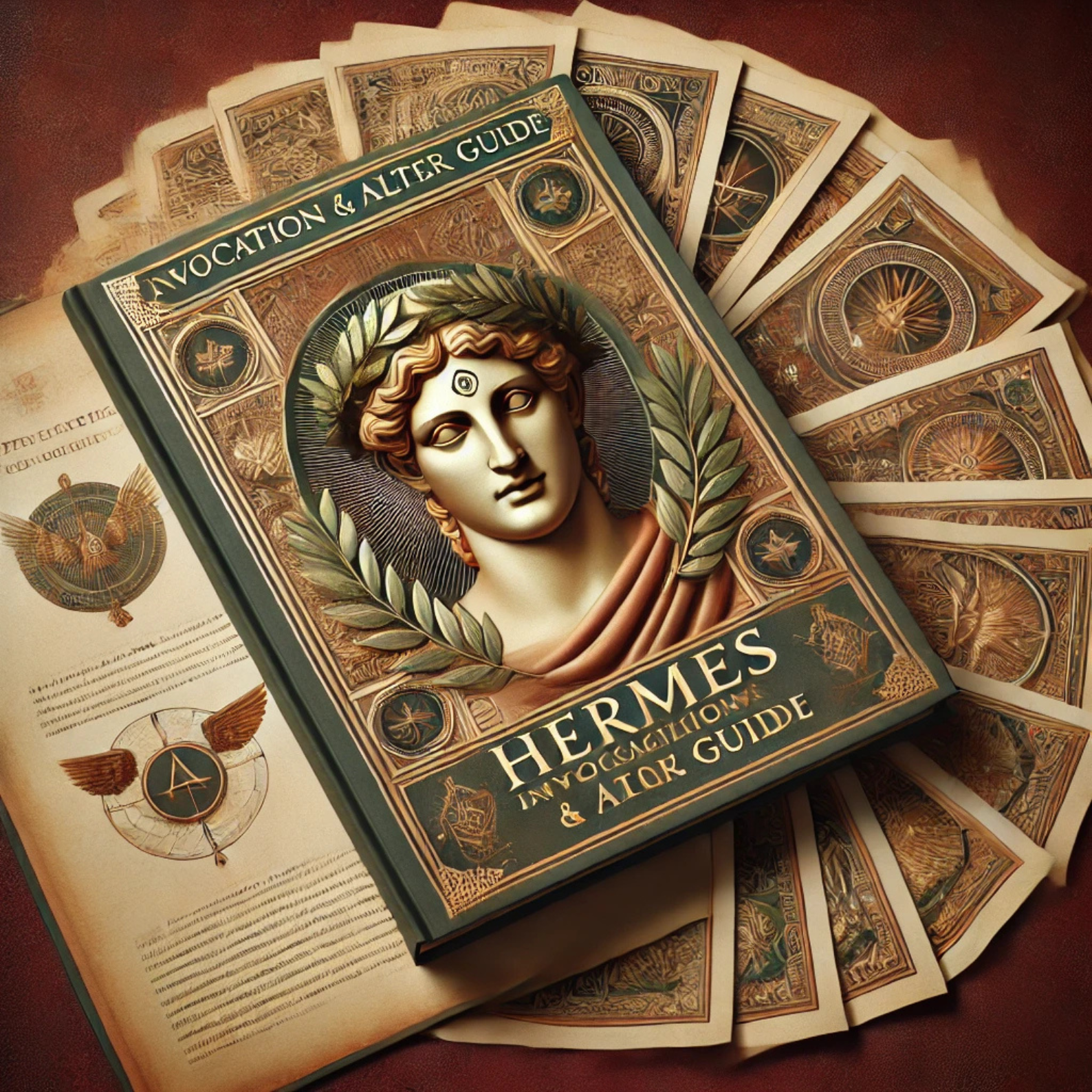 Secret Hermes Altar: Printable Grimoire Pages & Rituals for Wiccan and Greek Book of Shadows