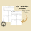 2025 Tarot Reader Planner | Moons Lunar Planner | Monthly Readings | Daily Readings | New & Full Moon Readings | Astrology Planner | Printable Ebook | Printable PDF