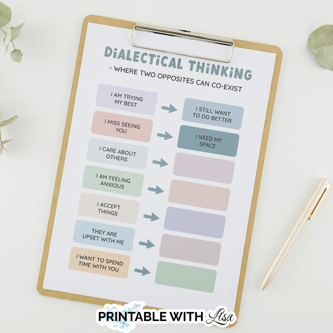 Dbt Worksheet Bundle, Dbt Therapy, Dbt Skills, Therapy Worksheets, Therapy Tools, Therapy Resources, Counselling Resources